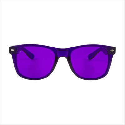 Van de de Lens Lichte Kleur van Violet Tinted Glasses UVuvb de Therapiezonnebril