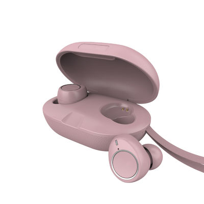 De actieve Oortelefoon 43mAh van Mini Pink Bluetooth TWS van de Lawaaiannulering