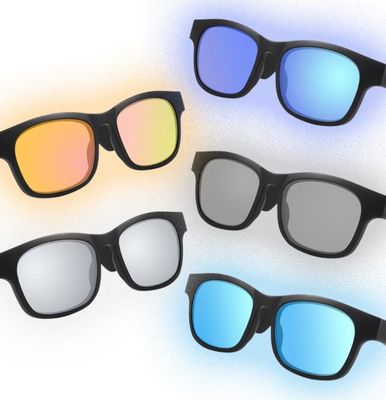 Slimme Audio Zilveren de Spiegellens van Bluetooth Eyewear van de Zonnebrilspreker